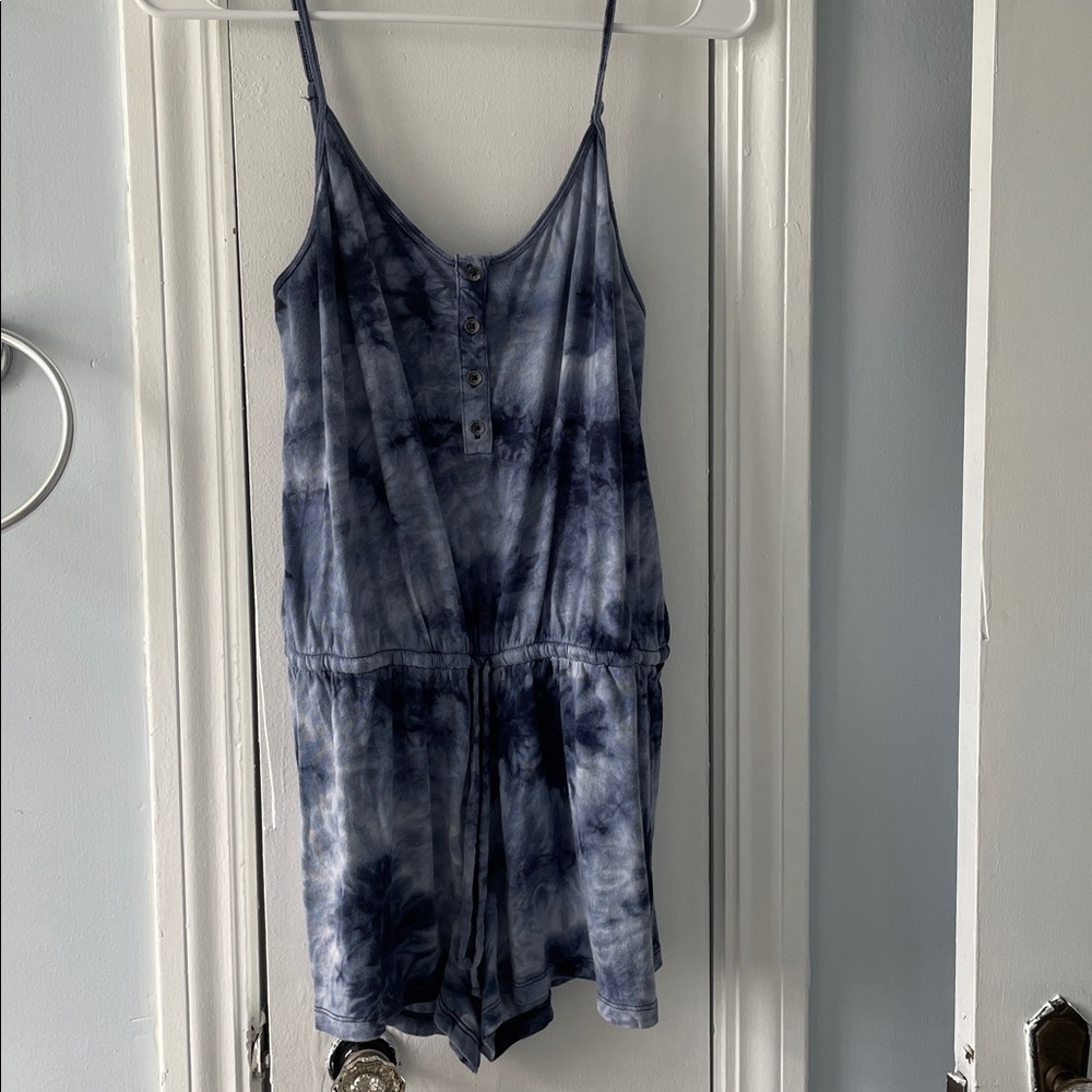 Aero Tie Dye Shorts Romper - Picture 2 of 6